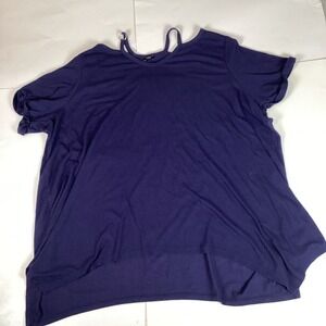 Studio 1886 Womens Blouse Shirt Top Size 2XL Stretch Comfort Soft Casual Unique